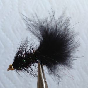 Bead Head, Crystal Bugger: Black, Brown, Olive, White