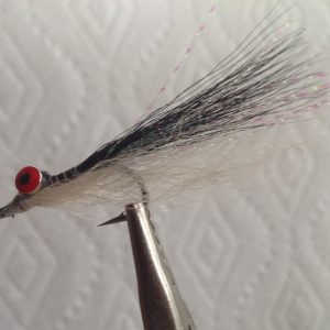 Clouser Minnow Black/White -Size 4